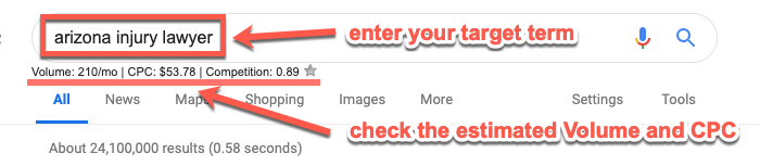 Using Keywords Everywhere Using Keywords Everywhere