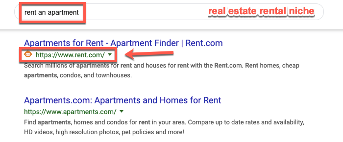 Barnacle SEO example in the real estate niche Barnacle SEO example in the real estate niche