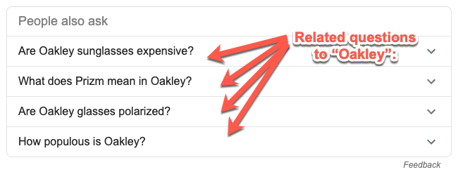 Related questions example Related questions example