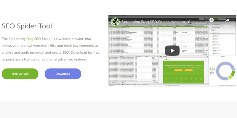Screaming Frog SEO tool