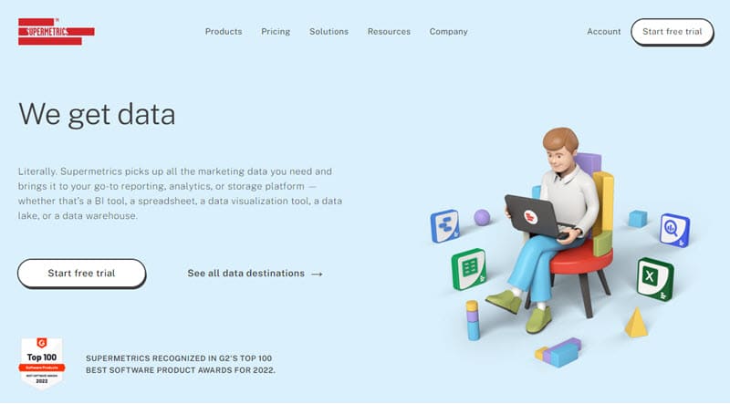 Supermetrics home page