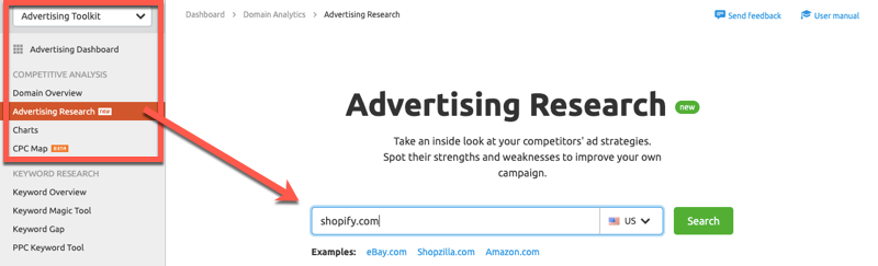 Analyze paid traffic with the SEMrush Advertising Toolkit