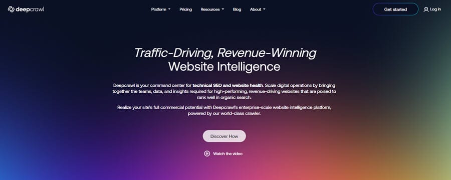 Deepcrawl SEO agency software